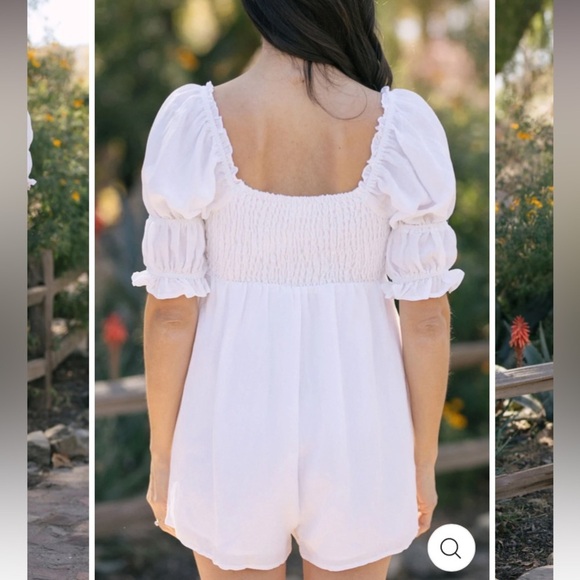 LE LIS Babydoll Mandy Rayon Romper - Picture 10 of 16